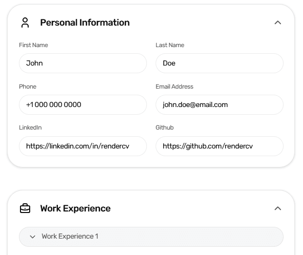 resume builder illustration dark